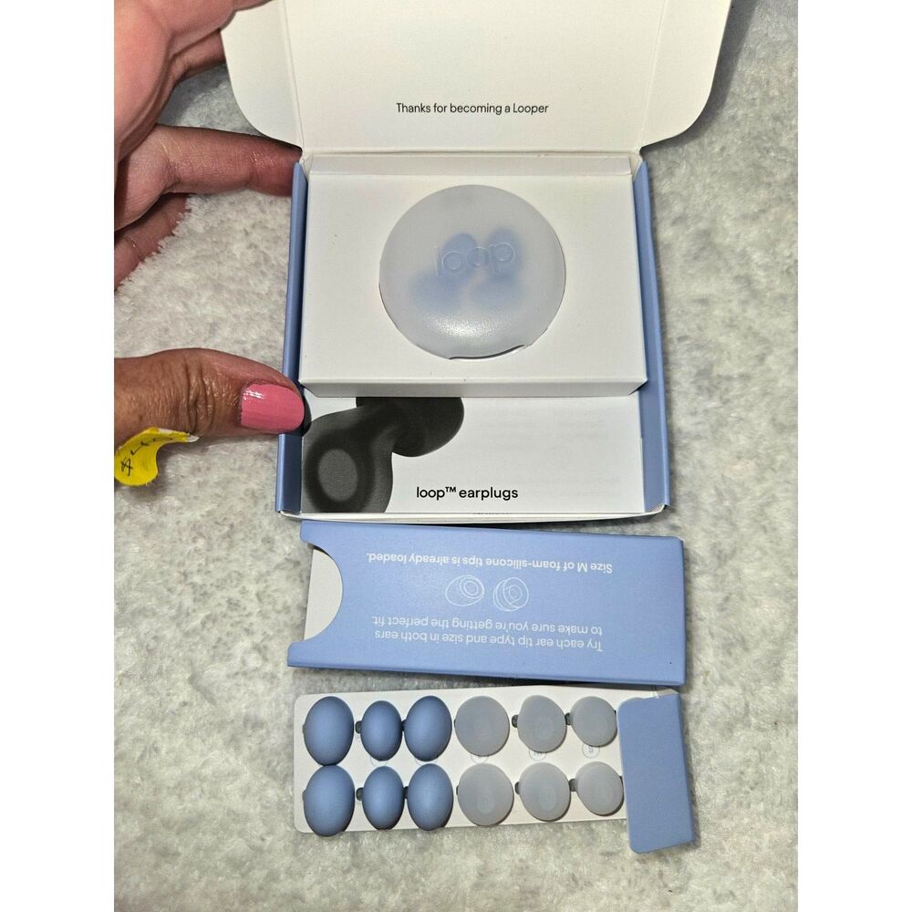 LOOP Dream Ear Plugs Unopened Box 21 Decibels Blue